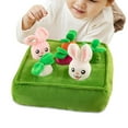 thumbnail image 3 of Juguete creativo de peluche de zanahoria de jardín, juguete educativo de interacción entre famiia, juguete para masticar verduras, perros, Yuyangstore Muñeca Zanahoria, 3 of 8
