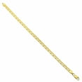 thumbnail image 3 of 5mm 14k Yellow Gold Plated Flat Mariner Chain Bracelet, 9 inches, 3 of 7