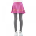 thumbnail image 3 of BULLPIANO Little Girls Leggings Pants with Tutu Skirts Kids Culottes Footless Tights 3-11Y, 3 of 8