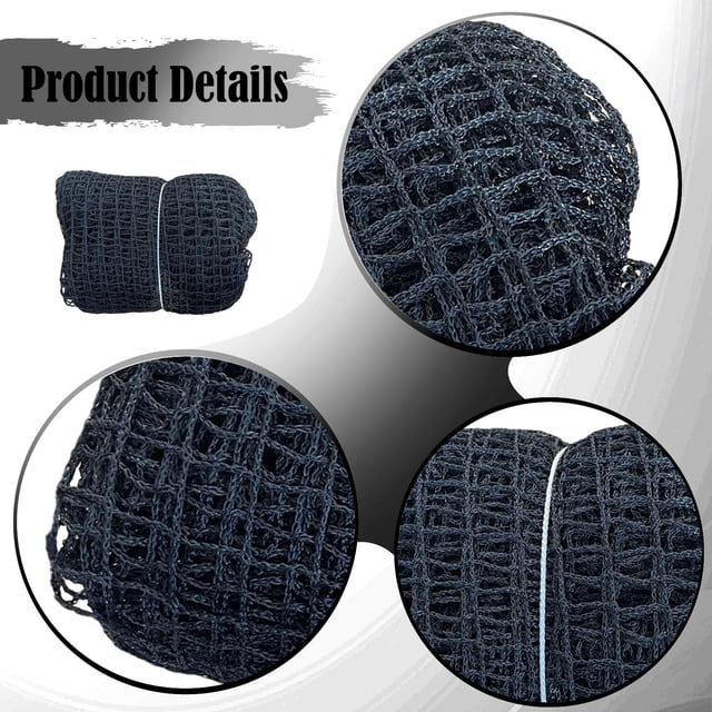 Siruishop Golf Practice Net Sport Training Net High Impact Portable Hitting Netting Weatherproof Barrier for Pool Backyard Backyard Pet black 2m