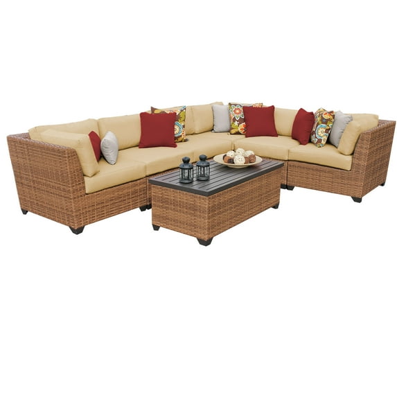 Tuscan 7 Piece Outdoor Wicker Patio Furniture Set 07b