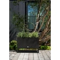 thumbnail image 6 of Veradek Block Series Raised Long Box Plastic Planter - (32 in., Black), 6 of 9