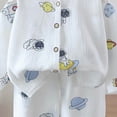 thumbnail image 4 of TOWED22 2 Pieces Boys Pajamas Toddler Boys Long Sleeve Cotton Pjs Kids Fall Winter Sleepwear Sets 6-12 Months 12-24 Months 2t 3t 4t 5t 6t 7t 8t 9t Children,Light Blue,2-3 Y, 4 of 4