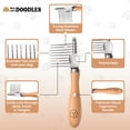 thumbnail image 5 of We Love Doodles Dog Dematting Brush & Rake, Detangler Brush For Dogs, Comb Tool For Grooming, Best For Doodles, Poodles, Goldendoodles, Cats & Other Pets, Matted Fur Removal On Undercoat, 5 of 5