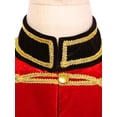 thumbnail image 5 of vastwit Womens Stand Collar Velvet Jacket Fringed Shoulder Board Long Sleeve Coat A Red S, 5 of 7