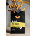 thumbnail image 2 of B-SIDES Cheddar Crunch Puffs - 10g Protein, Gluten-Free, Upcycled Snack, 2 Servings Per Pouch - Savory Cheddar Cheese Flavor, 2 of 4
