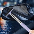 thumbnail image 4 of Retractable Car Wiper for Rearview Mirrors, 38-inch Stainless Steel & Rubber Tool with Soft Sponge Handle, Quick Water Removal & Clear View for Safe Driving in Rain, Essential Car Accessory, 4 of 8