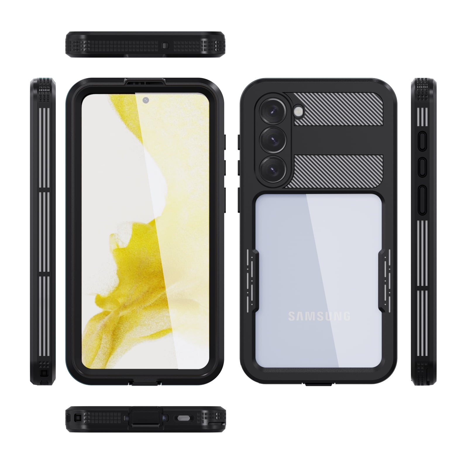 Designed for Samsung Galaxy S23 Plus Case,Waterproof Case with Built-in Screen Protector Shockproof Dustproof Heavy Duty Full Body Protective Case for Samsung Galaxy S23 Plus 5G 6.6", Black