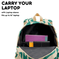 thumbnail image 3 of J World Unisex Oz 17" Daily Backpack For School And Travel, Green Swirl, 3 of 7