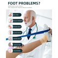 thumbnail image 3 of 2 Pairs Ankle Brace Compression Sleeves - 8-15 mmhg Open Toe Compression Socks with Arch Support for Women & Men , Relief for Swelling, Plantar Fasciitis, and Sprains – Step into Comfort and Stability, 3 of 6