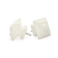 thumbnail image 4 of Ivilon Drapery Treatment Window Curtain Rod - Square Design 1 1/8 Rod. 120 to 240 Inch - Ivory/White, 4 of 6