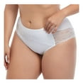 thumbnail image 7 of Bigersell Ladies Underwear Panties Cotton Clearance Plus Size Underwear Women Tangas Panty Style P-769 Spandex Thong Panties Ladies Thong Briefs High Waist Women's Panties White 3Xl, 7 of 7