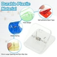 thumbnail image 3 of Uxcell 24 Pcs Plastic Self Adhesive Clips Sticky Clips Wall Clips Photo Clip, Clear, 3 of 5