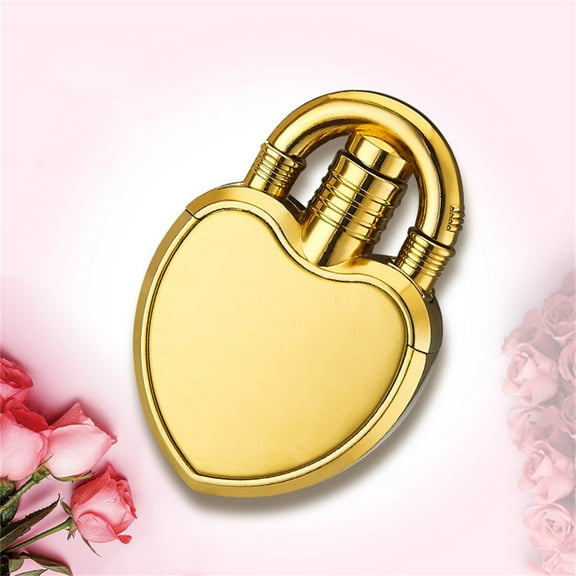 Straight Wind Lovers Love Lock Lighter Creative Diy Gift Lighter, Usupdd 2025 Straight Wind Lovers Love Lock