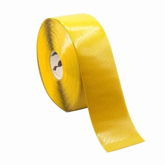 Mighty Line Floor marking,Yellow,4 inx4 in,Roll MT401
