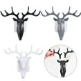 thumbnail image 4 of KDJ Deer Giraffe Head Wall Hooks Hanger Home Hanging Ornaments Coat Hat Key Hanging - for Home Decor, 4 of 5