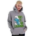 thumbnail image 4 of Smurfs Funny Attitude Don't Care Hoodie Sweatshirt Women Men Brisco Brands S, 4 of 6