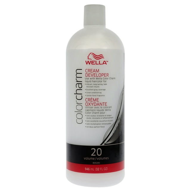 Revelador en crema Color Charm de 20 volúmenes de Wella para unisex: aclarador de 32 oz