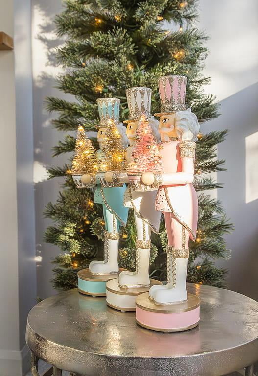 Abbott Collection Nutcracker with Tinsel Tree