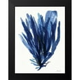 thumbnail image 2 of Stellar Design Studio 19x24 Black Modern Framed Museum Art Print Titled - Transparent Indigo Sea Grass II, 2 of 5