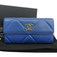 thumbnail image 1 of Pre-Owned Chanel CHANEL 19 Long Flap Wallet AP0955 with sticker 30 series long wallet... (Good), 1 of 9
