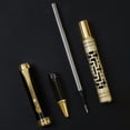 thumbnail image 2 of Pluma VentDepot GoldMazeB 1Pza 0.5mm Punta Dorado/Negro 1 Tinta Negra Acero Inoxidable Cartucho Rollerball, 2 of 3