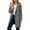 Grey, variant on Arlun Womens Peacoat Winter Warm Long Sleeve Notch Lapel Mid Long Trench Coats Wool Blend Open Front Solid Color Soft Comfy Work Casual Wear Hooded Overcoat Light Gray XL