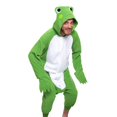 thumbnail image 1 of ¡El disfraz es divertido! Mono para adulto con forma de animal con forma de sapo para Halloween, talla XL, 1 of 8