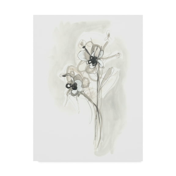 Trademark Fine Art 'Neutral Floral Gesture VII' Canvas Art by June Erica Vess