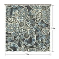 thumbnail image 5 of Colorful Bohemian Shower Curtain - Exotic Paisley Floral Pattern, Vintage Chic Bathroom Decor, 72x72 Inches, 5 of 5