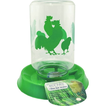 UPC: 0076711006372 | Green Chicken Feeder/Waterer Combo  128 oz
