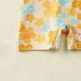 thumbnail image 6 of CAIVO Baby Girls One-Piece Swimsuit Toddler Rash Guard Flower Print Short Sleeve Zipper Crewneck Summer Swimwear Beach Bathing Suit For Kids, 6 of 9