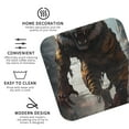 thumbnail image 3 of Vsdgher Ruins Tiger Warrior Leather Coasters for Drinks, Durable Drink Coasters 4 Set for Tabletop Protection, Luxurious Home Décor and Housewarming Gift ( {designName})Square, 3 of 6