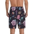 thumbnail image 4 of Lsque Roses Flowers Mens Sleep Pajama Shorts,Short Pajama Pants, Cotton Ultra-Soft Knit-X-Large, 4 of 9