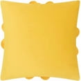 thumbnail image 2 of JWH 3D Yellow Velvet Square Flower Pillow Covers with 3D Peony Floral Applique for Room Decoration 18x18inch, 2 of 9