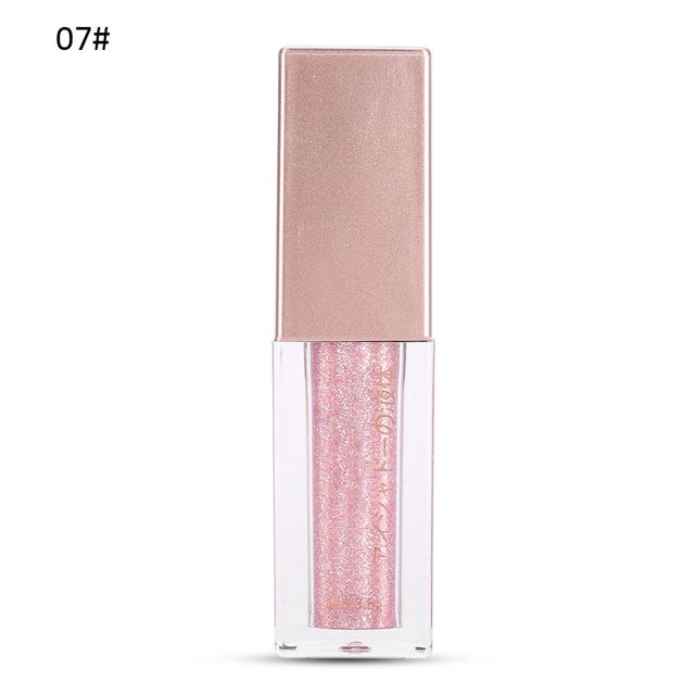 Brillante brillo duradero sombra de ojos líquido delineador de ojos gel maquillaje de ojos 7 # increíble rosa