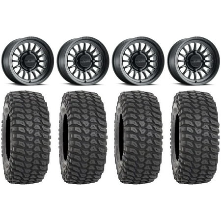 Method 411 15 Black (4+3) Wheels 32 XCR350 Tires Can-Am Maverick X3 / Honda Pioneer 1000 / Talon Method 411 15 Black (4+3) Wheels 32 XCR350 Tires Can-Am Maverick X3 / Honda Pioneer 1000 / Talon