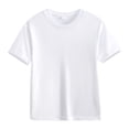 thumbnail image 4 of Qopobobo Toddler Boy Shirts Boys T-Shirts, Summer Tops for Boys, Children's Summer Casual Crew Neck Stripe Print Short Sleeve Sports Shirts White,10-12 Years, 4 of 8
