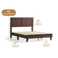 Rest Haven Kent Wood Platform Bed, Twin XL, Natural