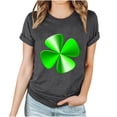 thumbnail image 2 of T-shirts de la Saint-Patrick pour Femmes Mode Saint-Patrick Imprimé Col Rond Manches Courtes T-Shirt Décontracté Haut Saint-Patrick, 2 of 4