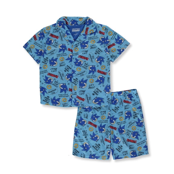 Sonic The Hedgehog Gotta Go Fast Boy's Pajama Set-Size 4