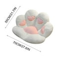 thumbnail image 3 of VOTRUDI Seat Cushion,Outdoor Chair Cushions,Bear's Paw Shape Plush Sofa Office Cushion Elastic Decoration,White, 3 of 3