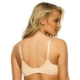 thumbnail image 7 of Felina | So Smooth Modal Everyday Demi T-Shirt Bra | Lightly Padded | 2-Pack (Black Warm Neutral, 32C), 7 of 7