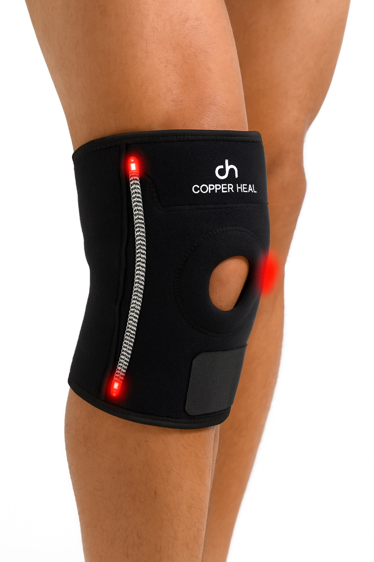COPPER HEAL Magnetic Knee Brace – Copper-Infused Compression Sleeve for Pain Relief, Support  Recovery – Adjustable Knee Brace for Men  Women