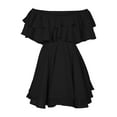 thumbnail image 5 of USSUMA Spring Dresses for Women 2025 Women'S Casual Dresses Sleeveless V Neck Casual Solid Color Maxi Dress Casual Dress Comfortable Skirt Outdoor Holiday Saving Black Dress Size-L, 5 of 6