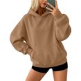 thumbnail image 2 of Garbnen Hoodies for Women Oversized Long Sleeve Women Sweatshirt Soft Fall Winter Loose Casual Trendy Womens Pullover Tops with Pocket XL, 2 of 6
