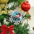thumbnail image 4 of Gravity Falls Snowflakes Ornaments Christmas Tree Decorations Alloy Hanging Decorations Snowflake Pendant 5 PCS, 4 of 8