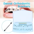 thumbnail image 2 of Brackets de ortodoncia dentales autoligables activos Mini Roth 0.022" Ranura 3 con gancho, 2 of 14