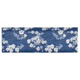 thumbnail image 6 of Yayeee Kitchen Valance Rod Pocket 54" x 18" Living Room Window Curtain, Floral Ocean Waves, 6 of 6
