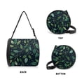 thumbnail image 3 of ZIATUBLE Green Leaves Hanging Paper Case Round Paper Towel Storage Bag Dustproof Paper Towel Dispenser Kitchen Paper Towel Hanging Organizer Universal Carrying and Storage Case, 3 of 7